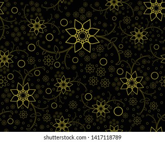 Floral seamless pattern. Plant texture for fabric, wrapping, wallpaper and paper. illustrator vector.