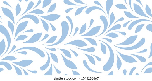 Floral seamless pattern. Plant texture. Decorative print.