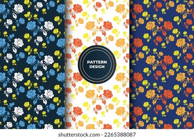 patrón vectorial sin costuras florales. Diseño de papel pintado, papel envolvente, fondo, tela. Patrón transparente del vector