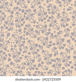 Floral seamless pattern. Plant texture for fabric, wrapping, wallpaper and paper. Decorative print