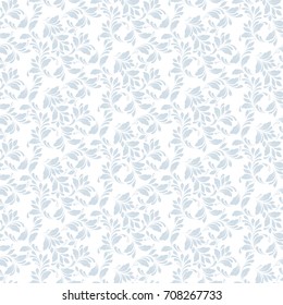 Floral seamless pattern. Plant texture for fabric, wrapping and paper. Decorative print.