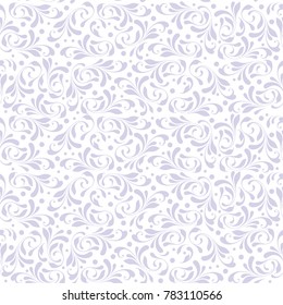 Floral seamless pattern. Plant texture for fabric, wrapping, wallpaper and paper. Delicate fashion print.