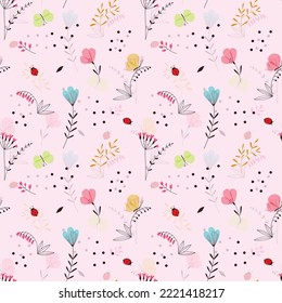  floral seamless pattern for print or background