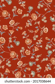 Floral seamless pattern print graphic vector