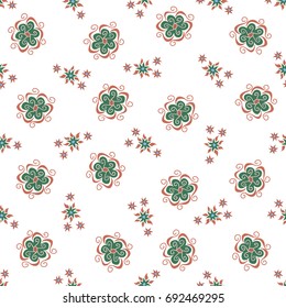 Floral Seamless Pattern. Rapport