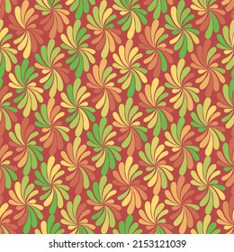 floral seamless pattern. repetitive background with simple abstract flowers. vector illustration. fabric swatch. wrapping paper. continuous print. design template for home decor, textile, apparel