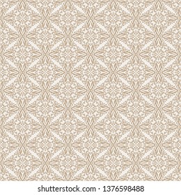 Floral seamless pattern in retro style for your design, vector image