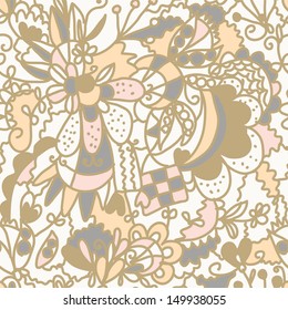 Floral seamless pattern romantic pastel design