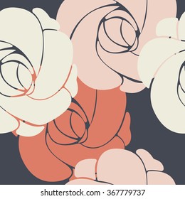 Floral seamless pattern with roses can be used for linen, tile, textile, design fabric and more creative designs.