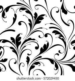 Floral seamless pattern. Sample for fabric and paper. Decorative background. Not cropping and masking.