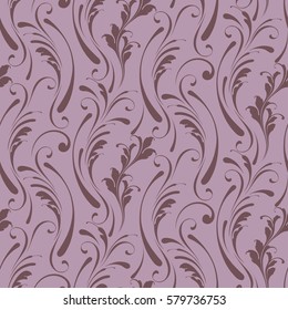 Floral seamless pattern. Sample for fabric and paper. Grass and flowers. Creative decorative design. 