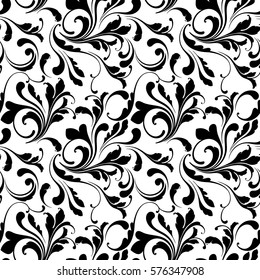 Floral seamless pattern. Sample tile for fabric and paper. Decorative background. 