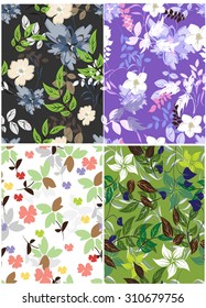Floral Seamless Pattern Set - Illustration
Flower, Single Flower, Floral Pattern, Pattern, Backgrounds