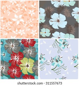 Floral Seamless Pattern  Set - Illustration
Flower, Single Flower, Floral Pattern, Pattern, Backgrounds
