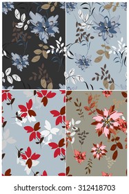 Floral Seamless Pattern Set  - Illustration
Flower, Single Flower, Floral Pattern, Pattern, Backgrounds
