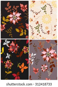 Floral Seamless Pattern Set  - Illustration
Flower, Single Flower, Floral Pattern, Pattern, Backgrounds

