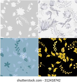 Floral Seamless Pattern Set  - Illustration
Flower, Single Flower, Floral Pattern, Pattern, Backgrounds
