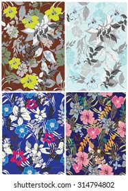  Floral Seamless Pattern Set - Illustration
Flower, Single Flower, Floral Pattern, Pattern, Backgrounds