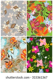  Floral Seamless Pattern Set - Illustration
Flower, Single Flower, Floral Pattern, Pattern, Backgrounds
