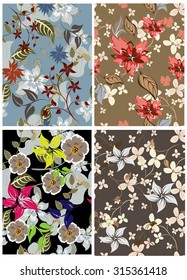  Floral Seamless Pattern Set - Illustration
Flower, Single Flower, Floral Pattern, Pattern, Backgrounds
