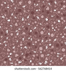 Floral seamless pattern. Simple background for fabric, Wallpaper, paper.