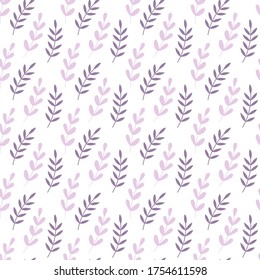 Floral seamless pattern. Simple print for textile design. Vector illustration.