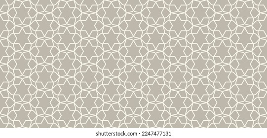 Floral seamless pattern with six pointed star vector illustration