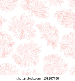 Floral seamless pattern, sketch for your design