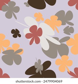 Floral Seamless Pattern With Small Flower With Simple Pretty, Little Floral Liberty Seamless Texture Background. Spring, Summer Romantic Blossom Flower Garden Seamless Pattern for Your Designs