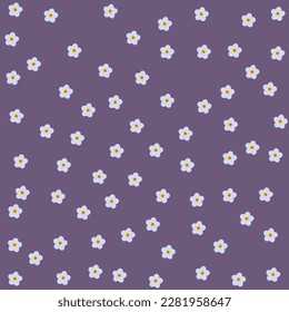 Floral seamless pattern with small flowers. Pretty for fabric, textile, wallpaper. Vector illustration