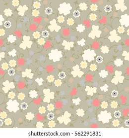 Floral seamless pattern. Small flowers for fabric design, dress, Wallpaper and paper.