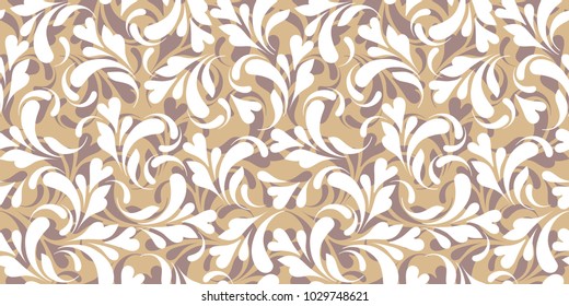 Floral seamless pattern. Soft design. Endless texture for wrapping, textiles, paper, wallpaper.