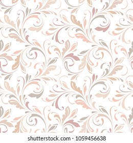 Floral seamless pattern. Soft design. Endless texture for wrapping, textiles, paper, wallpaper.