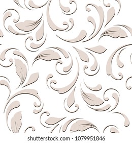 Floral seamless pattern. Soft design. Endless texture for wrapping, textiles, paper, wallpaper.