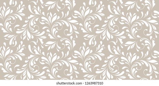 Floral seamless pattern. Soft design. Endless texture for wrapping, textiles, paper, wallpaper, background.