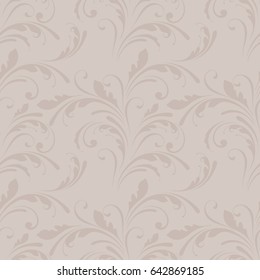 Floral seamless pattern. Soft design. Endless texture for wrapping, textiles, paper. 