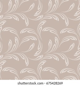 Floral seamless pattern. Soft design. Endless texture for wrapping, textiles, paper.
