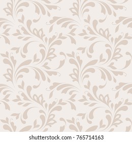 Floral seamless pattern. Soft design. Endless texture for wrapping, textiles, paper, wallpaper.