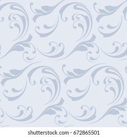 Floral seamless pattern. Soft flowery background for fabric, wrapping and paper. Decorative print.