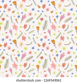 Floral seamless pattern. Spring collection.