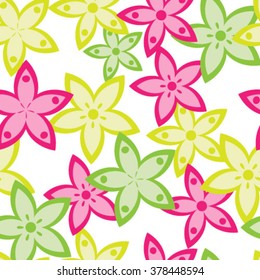 A floral seamless pattern in spring colors