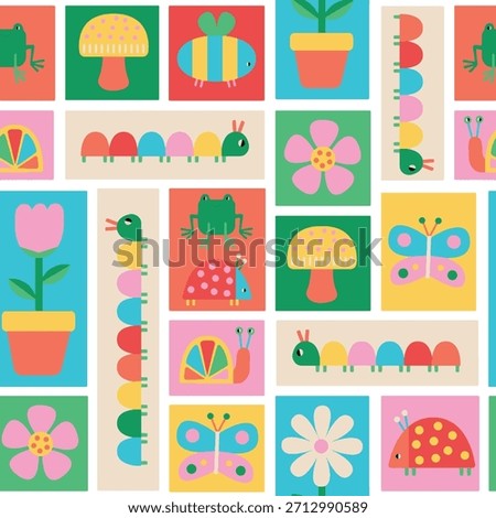 Floral seamless pattern of spring time vector illustration
