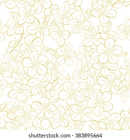 Floral seamless pattern. Spring vector background