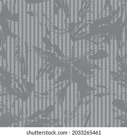 Patrón floral sin soldadura con fondo a rayas para textiles y gráficos de moda