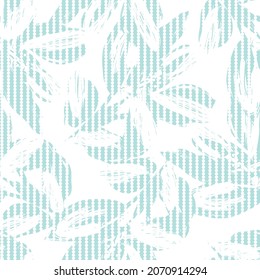 Floral seamless pattern with striped textures for fashion textiles and graphics