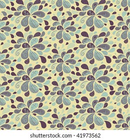 Patrón floral sin fisuras en colores elegantes