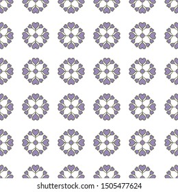 
Floral seamless pattern. Stylized lavender leaves. Vector illustration.