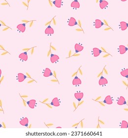 Floral seamless pattern. Suitable for backgrounds, wallpapers, fabrics, textiles, wrapping papers, printed materials, and many more.