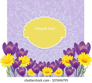 Floral seamless pattern with sunflower - vector