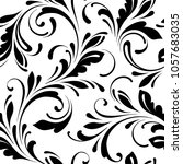 Floral seamless pattern. Swirls background for wrapping, fabric, paper and wallpaper. 